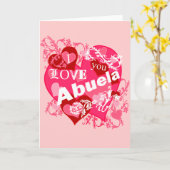 Ik houd van u Abuela Kaart (Gele Bloem)