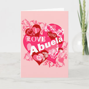 Ik houd van u Abuela Kaart