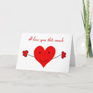 Ik houd van u deze veel Gelukkige Valentijnsdag Feestdagen Kaart