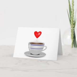 Ik houd van u een latte kaart