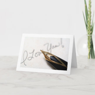 Ik houd van u! feestdagen kaart