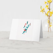 Ik houd van u in Perzische/Arabische kalligrafie Kaart (Gele Bloem)