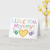 Ik houd van u Mama! Kaart (Gele Bloem)