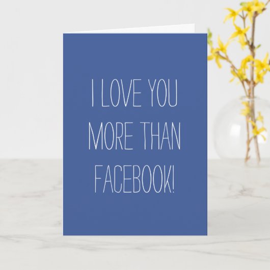 Ik houd van u meer dan Kaart Facebook (Gele Bloem)