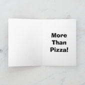 Ik houd van u meer dan Pizza! Kaart (Binnen)