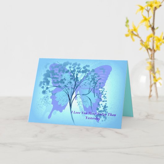 IK HOUD VAN U MEER VANDAAG DAN GISTEREN KAART (Gele Bloem)