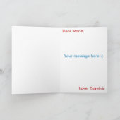 Ik houd van u met Al Mijn Uiteinde Feestdagen Kaart (Binnen)