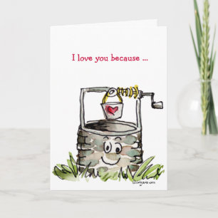 Ik houd van u omdat… De Kaart van Valentijn van de