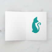 Ik HOUD van Uw grappige kattenkaart Kaart (Binnen)