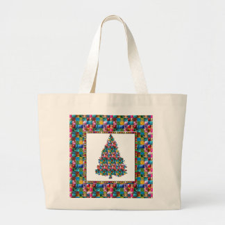 IK HOUD VAN XMAS : TREE toegevoegd met PEARL JEWEL Grote Tote Bag