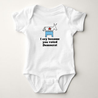 Ik huil omdat je voor Democratisch T-shirt hebt ge