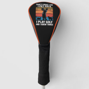 Ik Huisdieren Katten Spelen Golf & Kennis Dingen G Golfheadcover