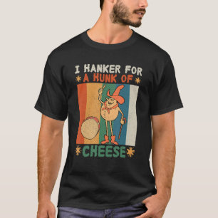 Ik hunker naar een retro kaas t-shirt