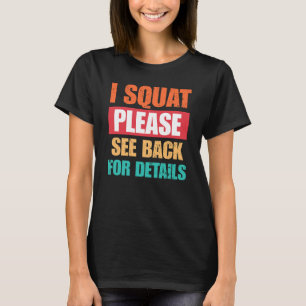 Ik hurk, zie achteraan Funny Gym T-Shirt