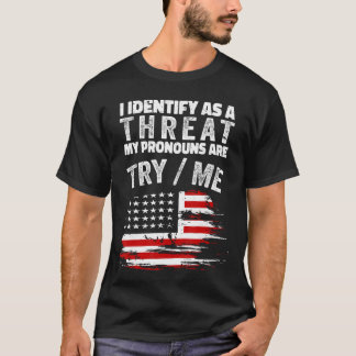Ik identificeer me als ahreat Mijn voornaamwoorden T-shirt