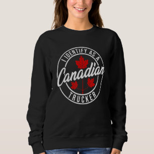 Ik identificeer me als Canadees Trucker Freedom Co Trui
