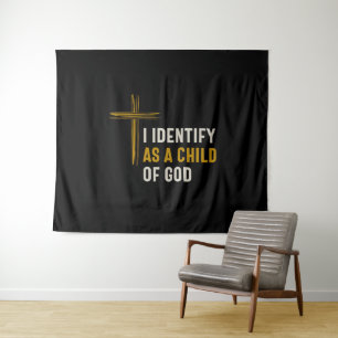 Ik identificeer me als een kind van God - Christel Wandkleed