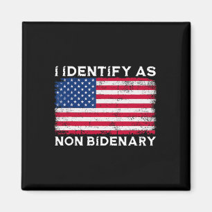 Ik identificeer me als niet-Bidenary Patriot Ameri Magneet