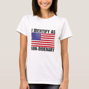 Ik identificeer me als niet-grenzeloze  Amerikaans T-shirt