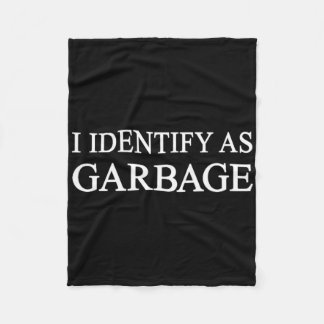 Ik Identificeer Mezelf Als Afval Trump 2024 Grappi Fleece Deken