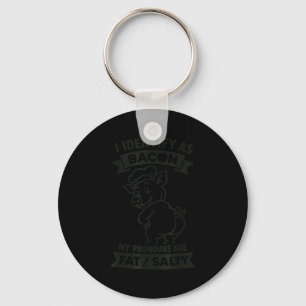 Ik identificeer mezelf als Bacon G, grappige BBQ-l Sleutelhanger
