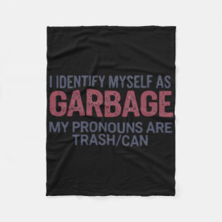 Ik identificeer mezelf als Garge Grappige Garge vo Fleece Deken