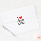 IK ❤️ INFORMATICA IK HOU VAN INFORMATICA VIERKANTE STICKER (Envelop)