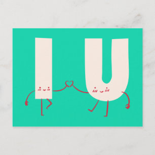 Ik & Jij = Liefde Briefkaart