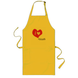 “Ik♥Jou Hart – Cute Romantisch Cadeau Ontwerp” Lang Schort