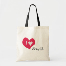 “Ik♥Jou Hart – Cute Romantische Cadeau Ontwerp” Tote Bag