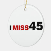 Ik juf 45 keramisch Ornament (Links)