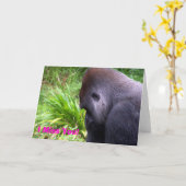 Ik juffrouw je! Gorilla Card Kaart (Gele Bloem)