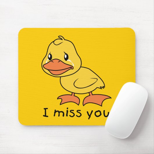 Ik juffrouw je met Gele Duck Mok Wrapper Muismat (Met muis)