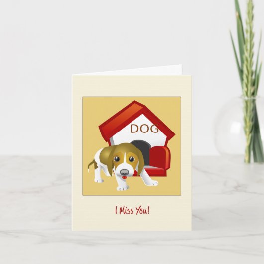 Ik juffrouw je puppy card kaart (Voorkant)