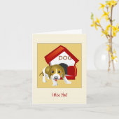 Ik juffrouw je puppy card kaart (Gele Bloem)
