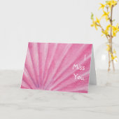 Ik juffrouw jullie Roze Seashell aangepaste tekst Kaart (Gele Bloem)