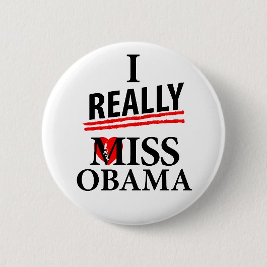 Ik juffrouw Obama. Ronde Button 5,7 Cm (Voorkant)
