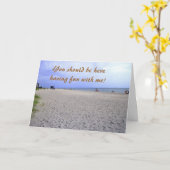 Ik juffrouw U Siesta Keys Wenskaart Kaart (Gele Bloem)