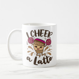 Ik juich een late schattige cheerleading koffie koffiemok