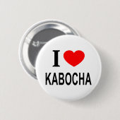 IK ❤️ KABOCHA IK HOU VAN KABOCHA IK HART KABOCHA RONDE BUTTON 5,7 CM (Voorkant /achterkant)