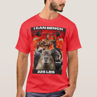 Ik kan 225 pond bankdrukken grappig t-shirt