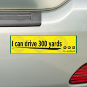 ik kan 300 meter rijden bumpersticker (Op auto)