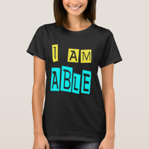 Ik kan ADHD Speed Teacher Down Syndrome ondersteun T-shirt