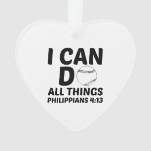 IK KAN ALLE DINGEN BASEBALL DOEN ORNAMENT
