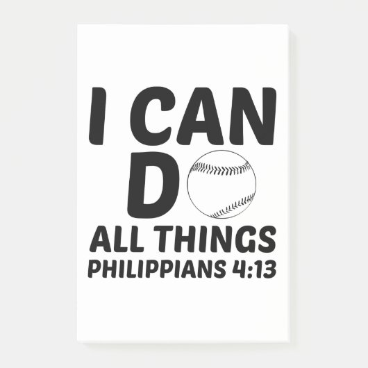 IK KAN ALLE DINGEN BASEBALL DOEN POST-IT® NOTES (Voorkant)