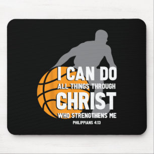 Ik kan alle dingen doen door Christus Christelijk  Muismat