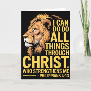 Ik kan alle dingen doen door Christus, Cross Lino Kaart