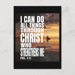IK KAN ALLE DINGEN DOEN DOOR CHRISTUS DIE MIJ STER BRIEFKAART