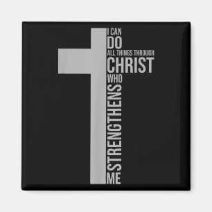 Ik kan alle dingen doen door Christus die mij ster Magneet