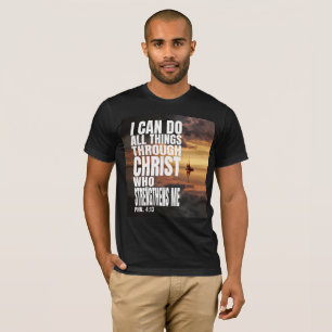 IK KAN ALLE DINGEN DOEN DOOR CHRISTUS DIE MIJ STER T-SHIRT